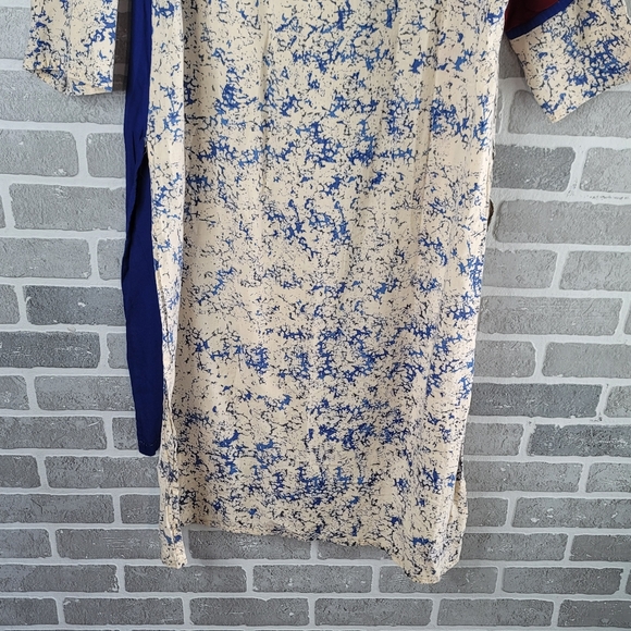 Embroidered Beautiful Kurti 100% Cotton Made in India Tunic Top Women's Size 48 - Picture 13 of 16